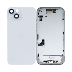 Tampa Traseira+Frame+Flex Apple iPhone 15 com Wireless Charge+Flashlight Flex Azul